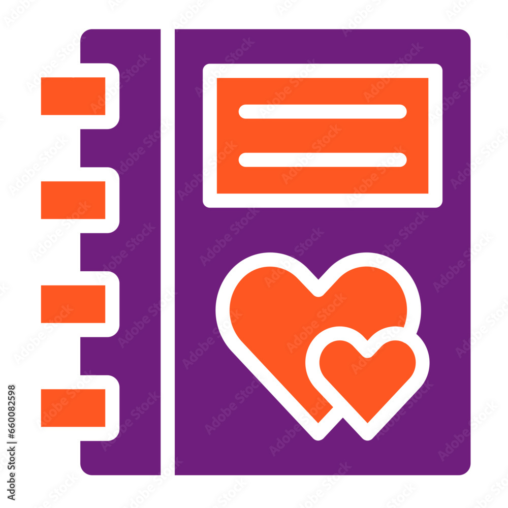 Diary Vector Icon Design Illustration