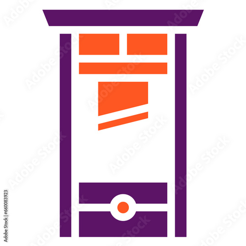 Guillotine Vector Icon Design Illustration