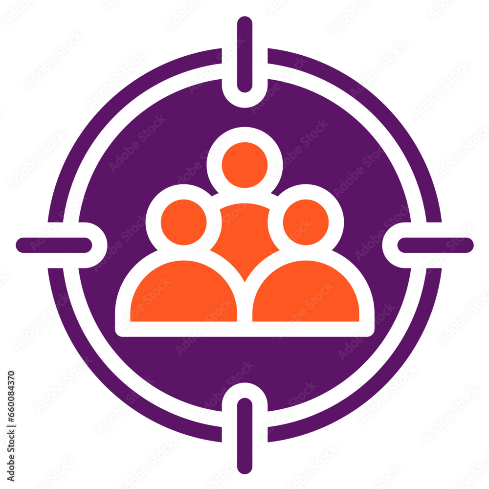 Target Audience Vector Icon Design Illustration Target Audience Vector Icon Design Illustration