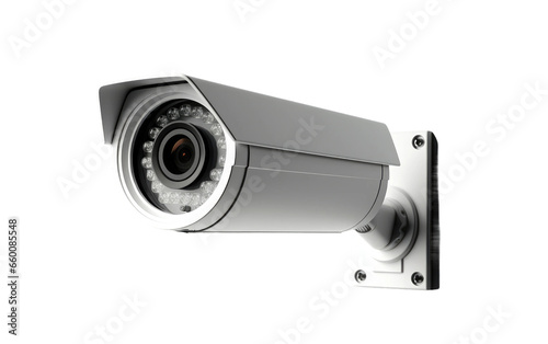 Advanced Security Camera Against White Backdrop on Transparent background