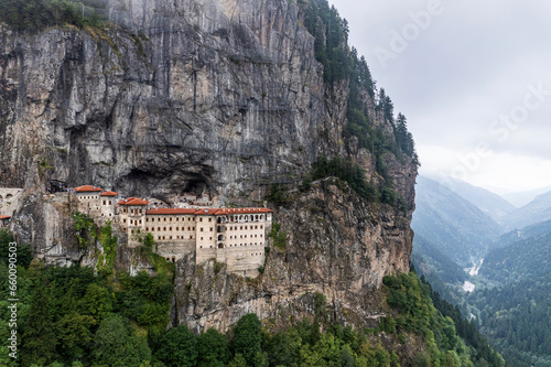 View of Sumela Monastery in Trabzon Province of Turkey. photo