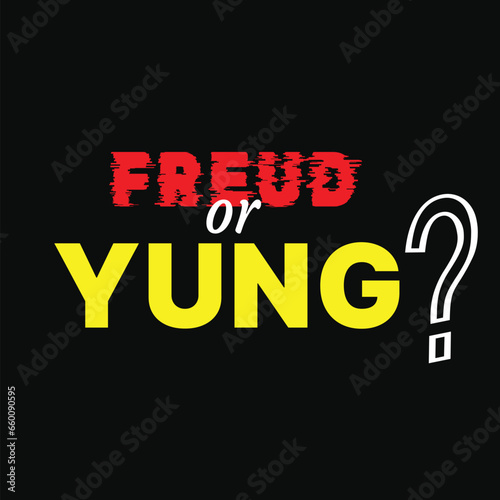 Freud or Yung t shirt design
