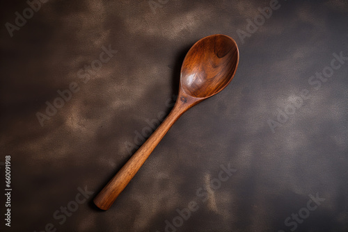 Brown Wooden Ladle