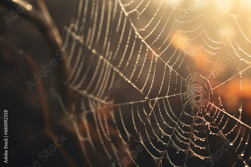 Close-up Photography of Spider Web