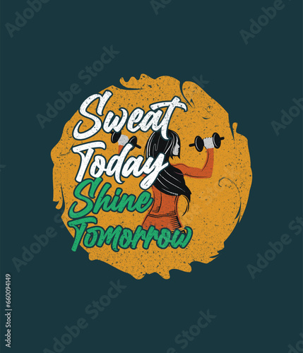 gym fitness t-shirt design vector
