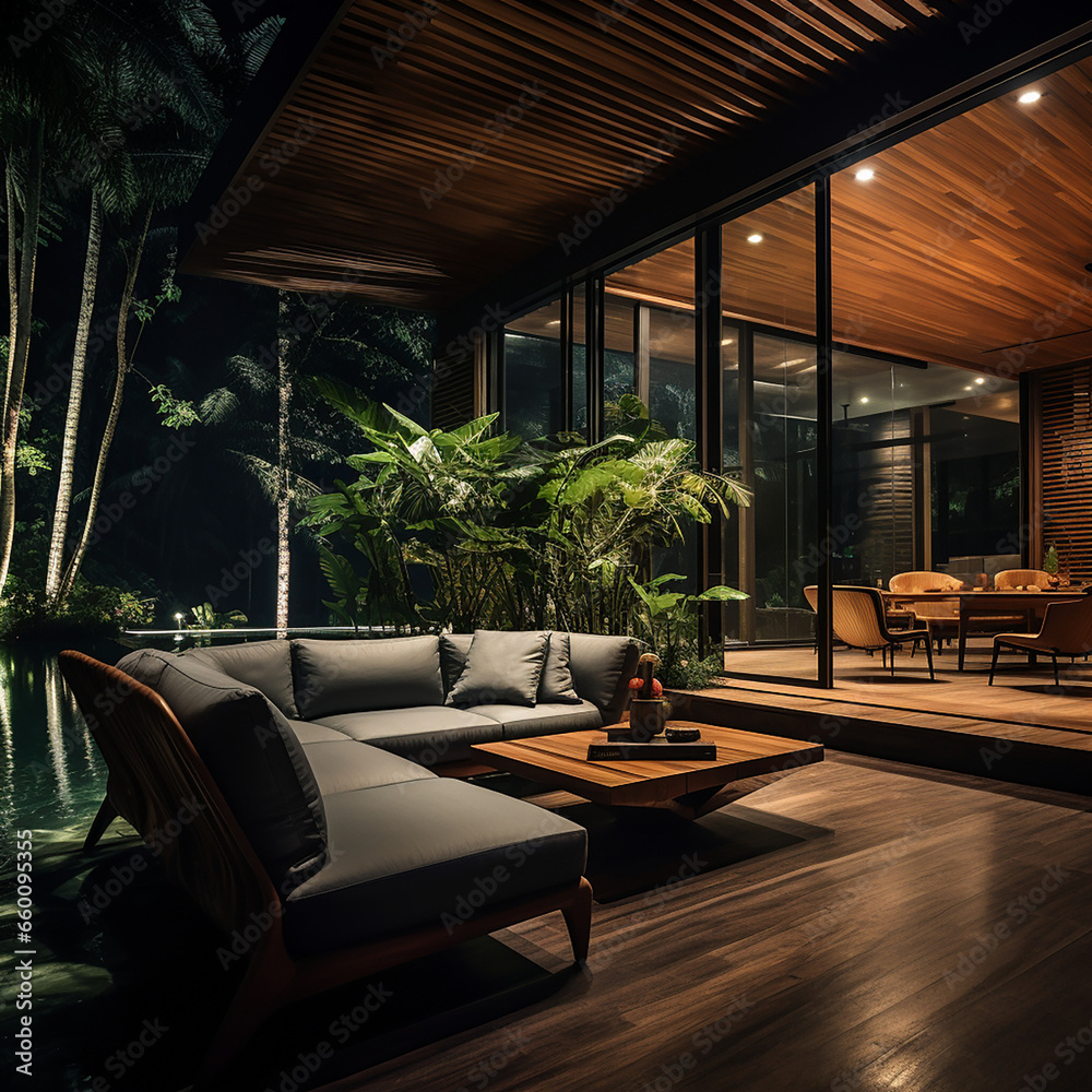 Fototapeta premium luxury interior room design created with Generative Ai