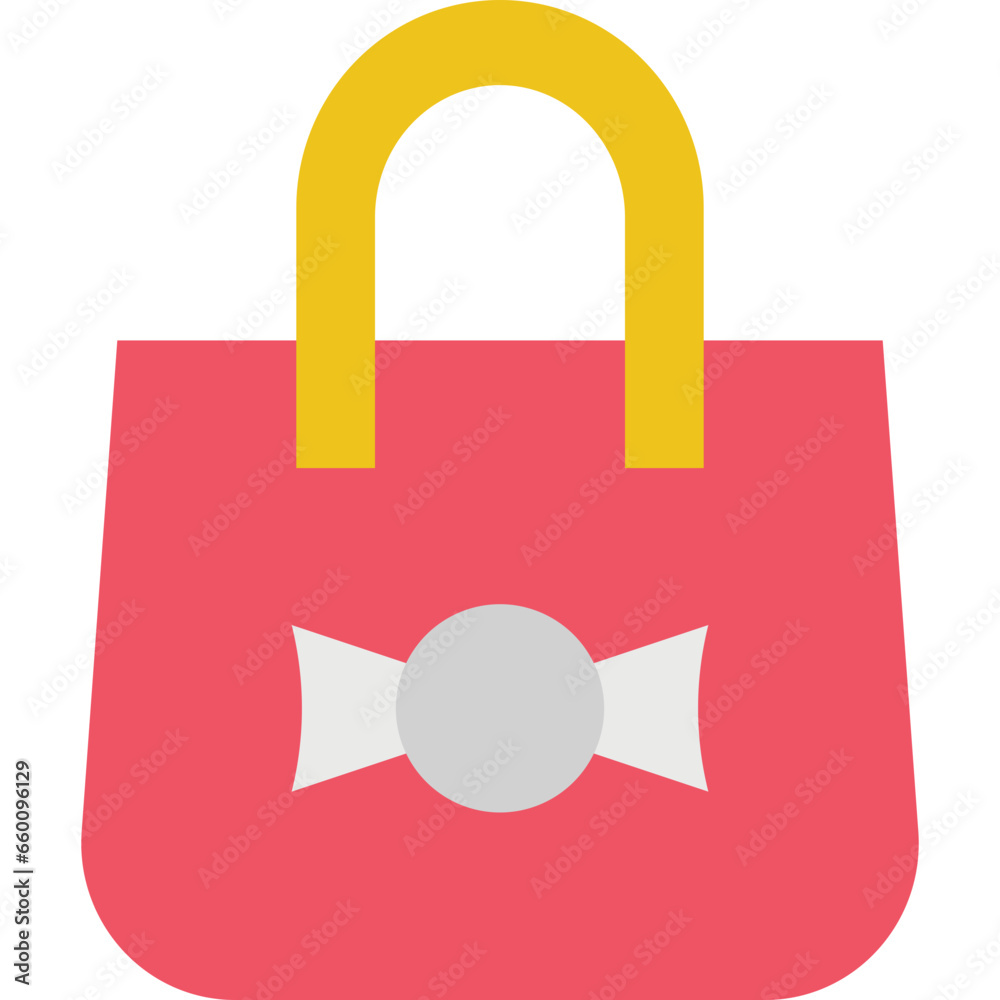 Bag icon flat vector illustration Bag icon flat vector illustration