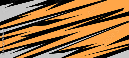 Side body graphic sticker hand drawn. Abstract racing design concept. Car decal wrap design for motorcycle, boat, truck, car, boat and more.