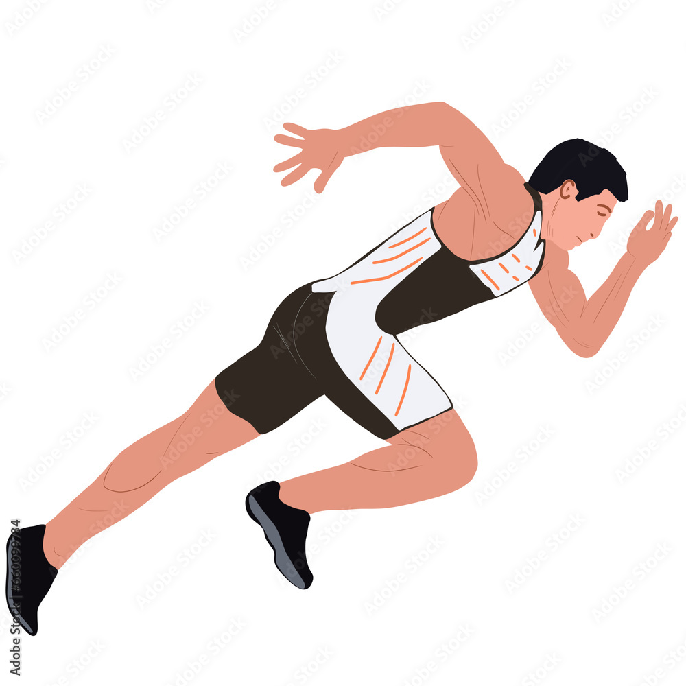 man Athlete running man Athlete running