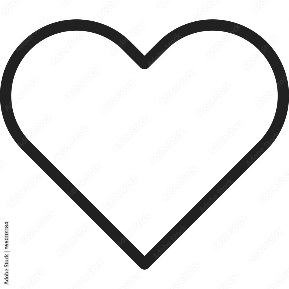 Heart icon flat vector illustration Heart icon flat vector illustration