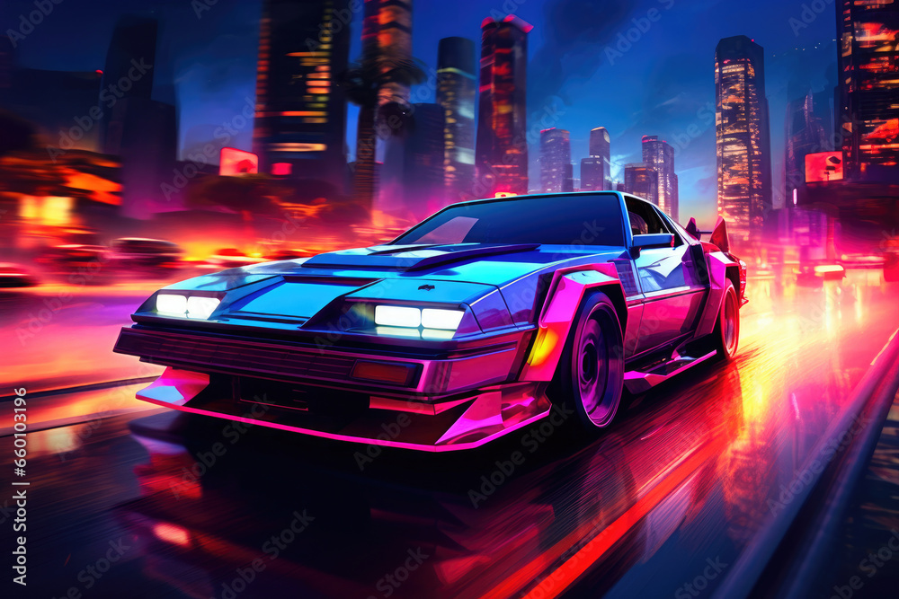 Synthwave Serenity: Racing Through Neon Realms