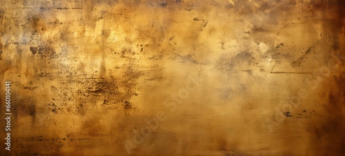 Antique gold texture. Background with Antique gold. Horizontal format for banners, posters, prints, advertising. Photo AI generated.