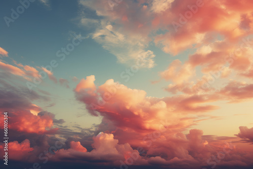 Sunset Sunrise Sky with Colorful Clouds Graphic Resource  Generative AI