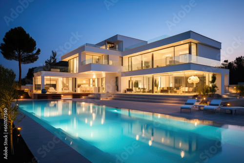 High-End Villa Architecture © AIproduction