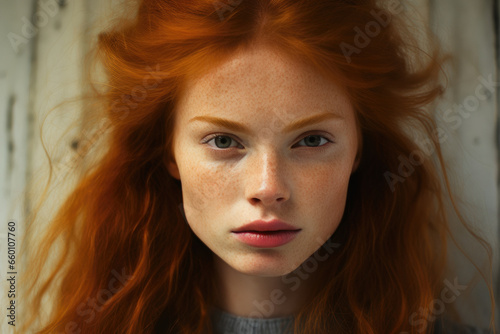 Elegant Redhead Portrait