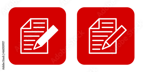 ikona notatnika z długopisem