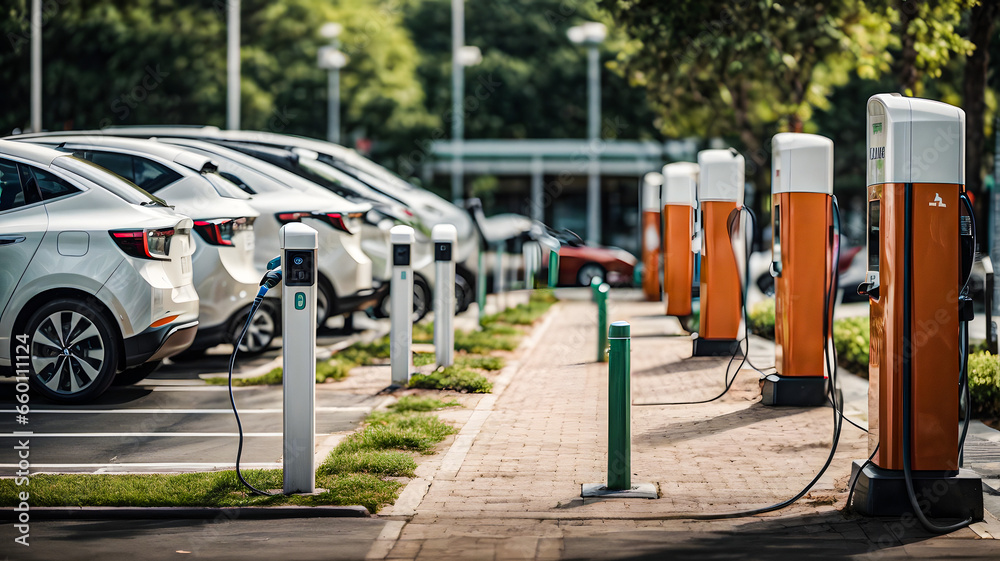 Gas Station and Car parking