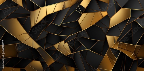 pattern design in gold and black for wallpaper printing