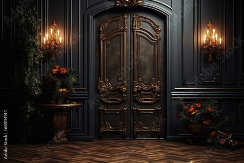 an old door and floor in an old room