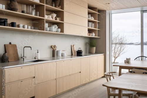 eco scandinavian kitchen interior