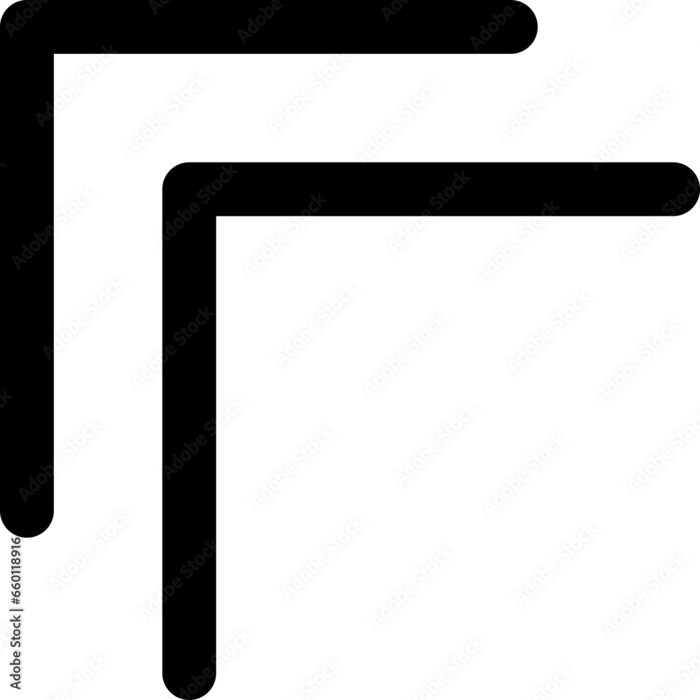 Up left double arrow icon flat vector illustration Up left double arrow icon flat vector illustration