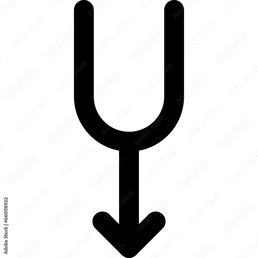 Merge arrow icon flat vector illustration Merge arrow icon flat vector illustration