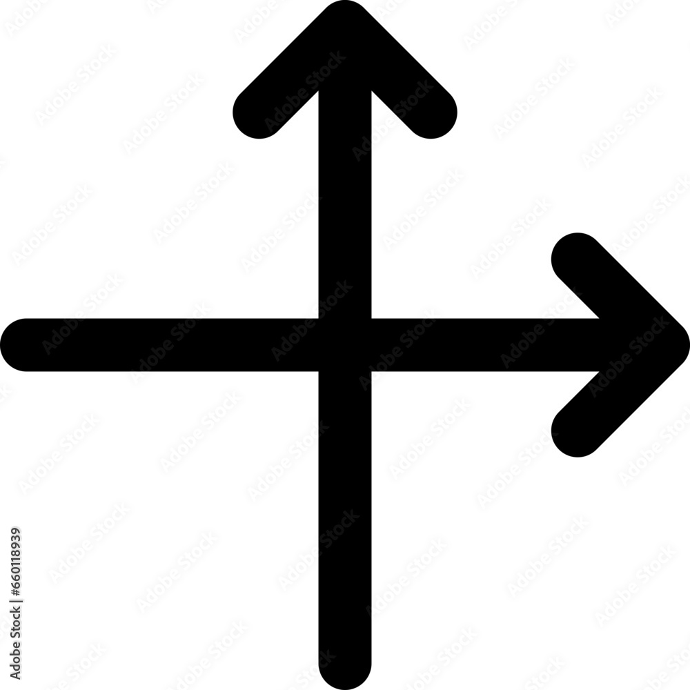 Cross arrow icon flat vector illustration Cross arrow icon flat vector illustration