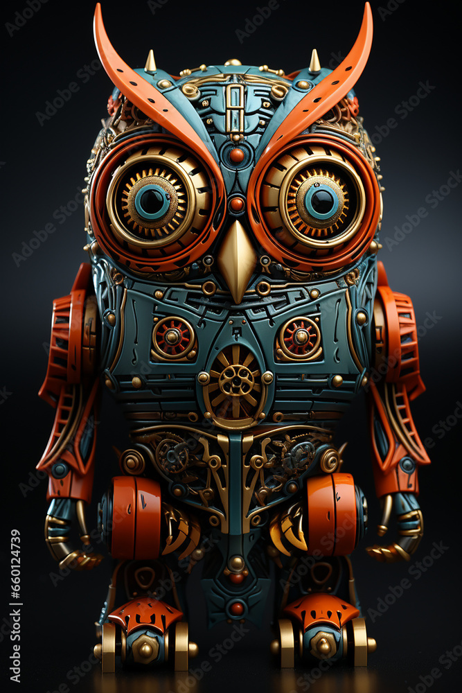 Fototapeta premium Charachter unique and distinctive design, toy style, suurealism created with Generative Ai