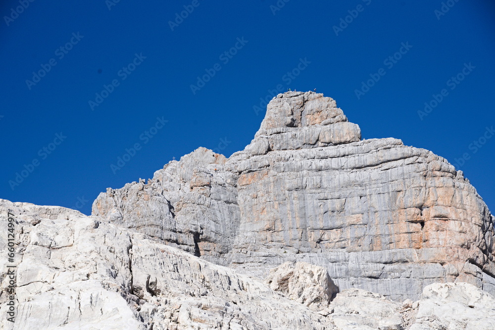 Gletscher Dachstein - dominanter Bergfels, Österreich