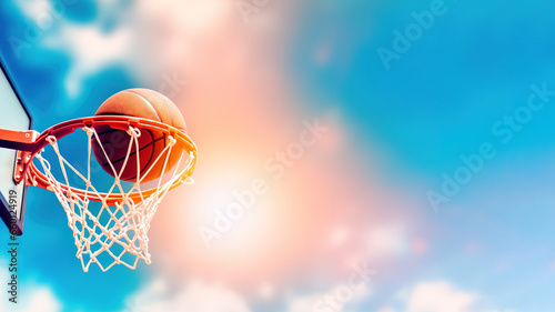 basketball hoop on the net