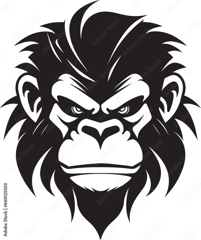 Ape Sovereign Badge Baboon Crest Design