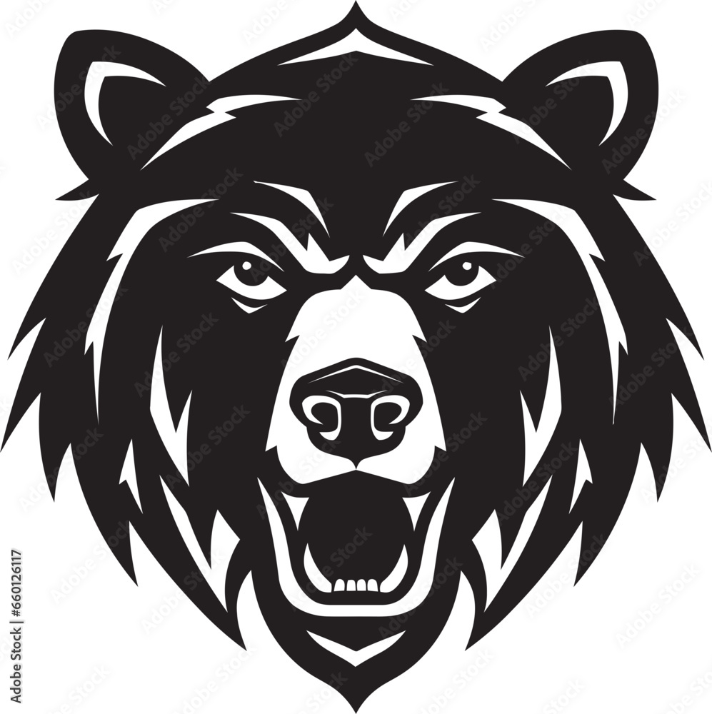 Obraz premium Bear Sovereign Logo Tribal Bear Design