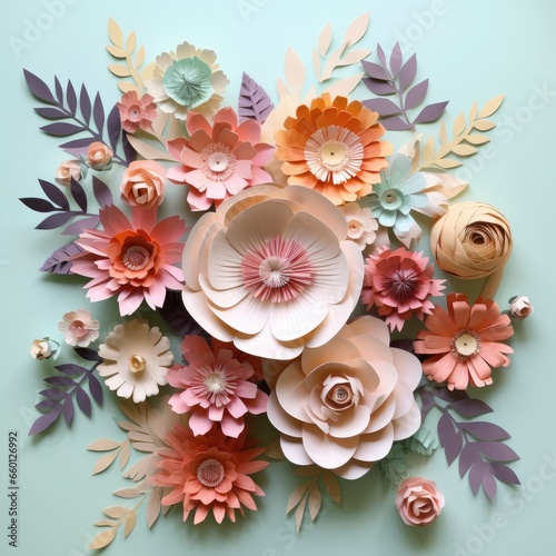 Wallpaper Mural background with flowers Torontodigital.ca