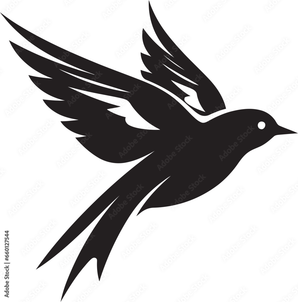 Obraz premium Bird King Badge Crowned Parrot Insignia