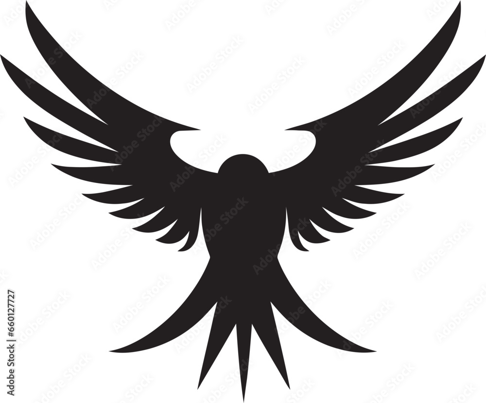 Obraz premium Modern Hawk Logo Artistic Eagle Icon