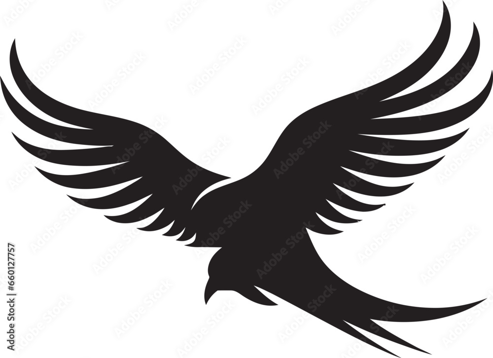 Abstract Egret Logo Condor Crest Icon Abstract Egret Logo Condor Crest Icon