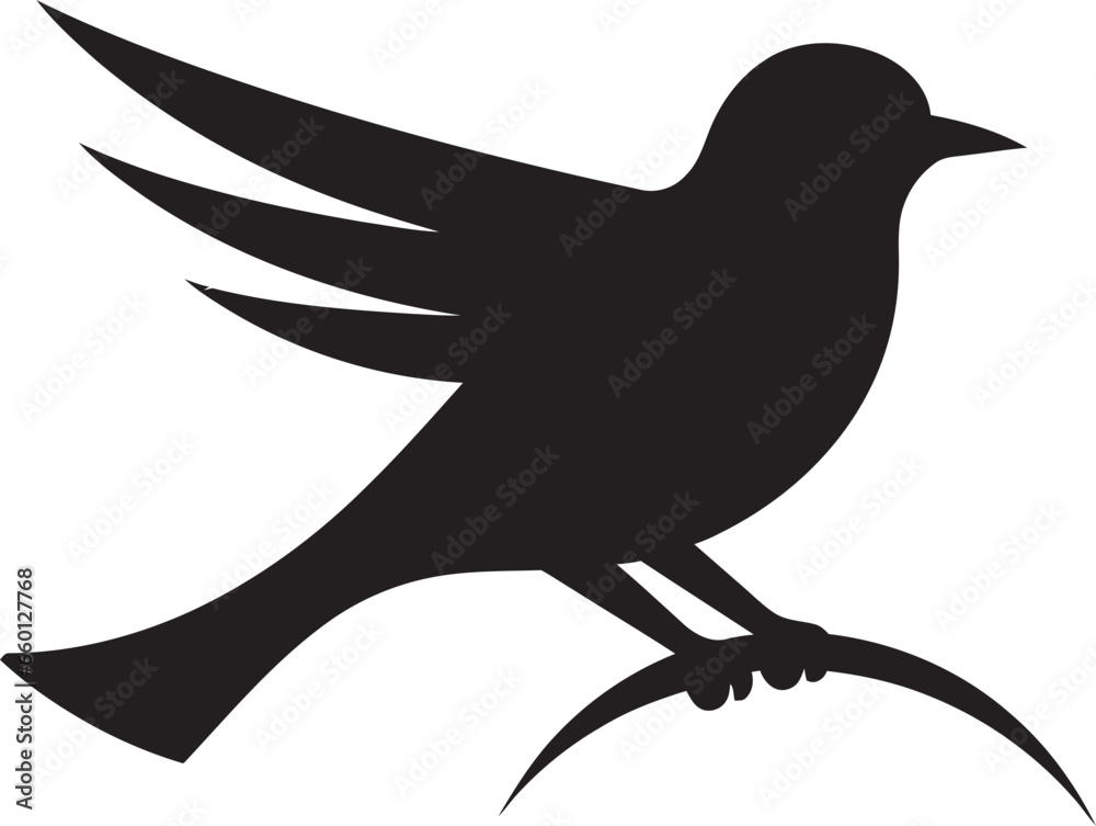 Fototapeta premium Ravenous Vulture Badge Sparrowhawk Symbol