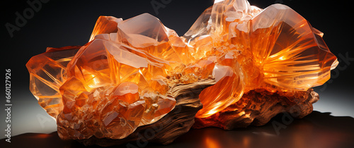 Aragonite calcite water crystal created with Generative Ai