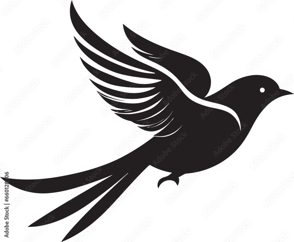 Obraz premium Wisdom of the Owl Swallow's Serenity