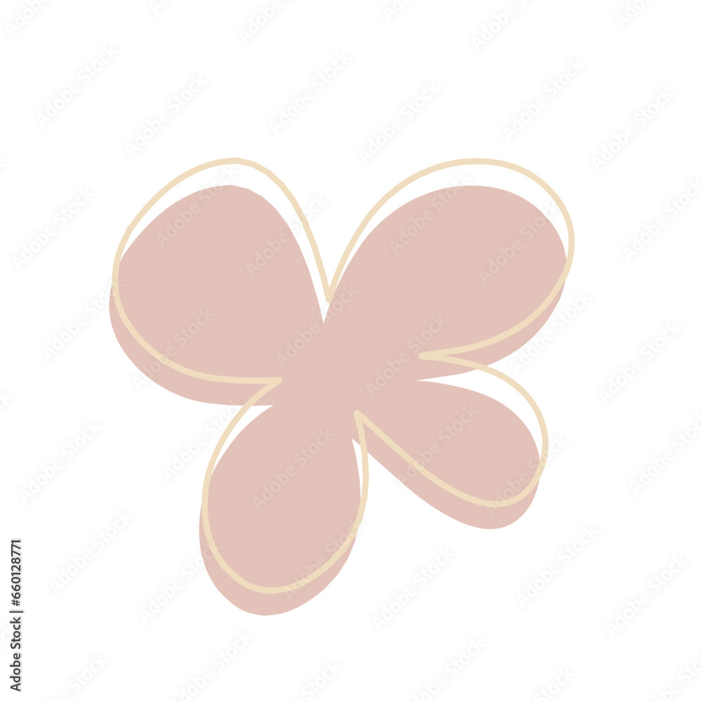 simple flower shape