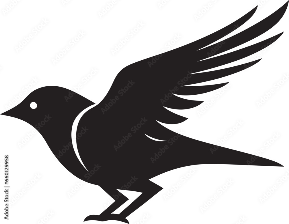 Fototapeta premium Phoenix Ascendancy Emblem Peregrine in Flight Crest