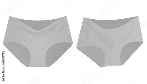 Maternity female underwear panties. vector