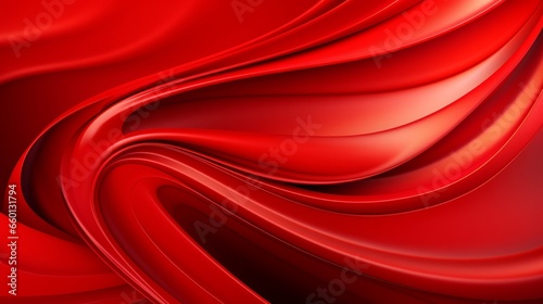 Abstract red swirl- 3d rendering 