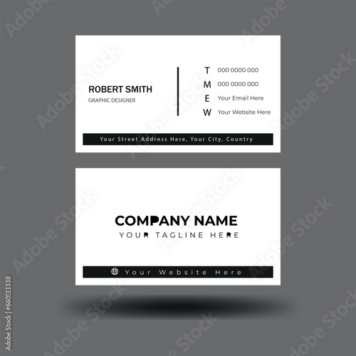 Wallpaper Mural business card design. Modern and clean design. Torontodigital.ca