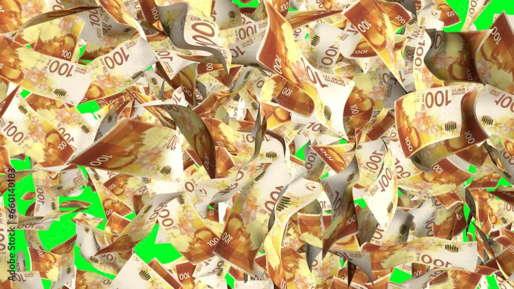 100 Shekel money transition. Many banknotes falling on chromakey background. Cash rain. Green screen. 100 Shekel money transition. Many banknotes falling on chromakey background. Cash rain. Green screen.