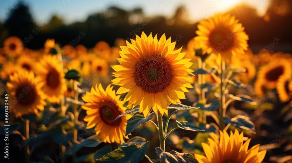 Obraz premium sunflowers in the field