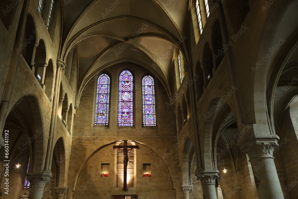 L'église Saint Christophe, ville de Créteil, département du Val de Marne, France