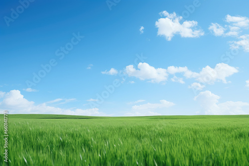 Green field and blue sky © thejokercze