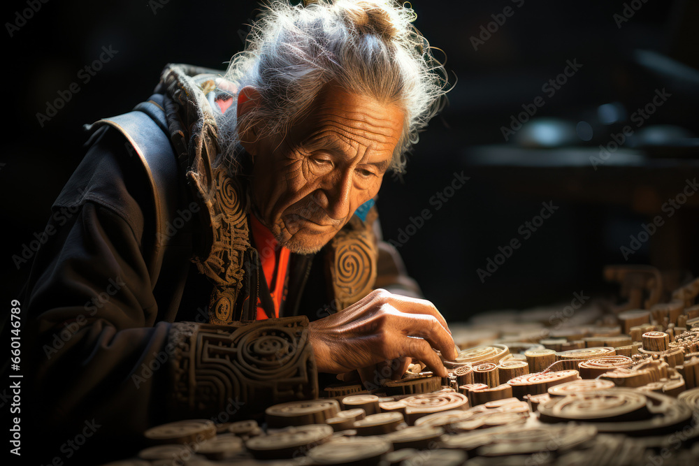 A linguistic anthropologist documenting endangered languages to preserve linguistic diversity. Concept of language preservation. Generative Ai. A linguistic anthropologist documenting endangered languages to preserve linguistic diversity. Concept of language preservation. Generative Ai.