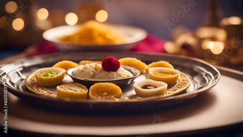 Ravioli. a traditional Indian sweet dish made of flour. milk. sugar and other ingredients